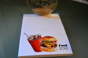 Burger Post it Note