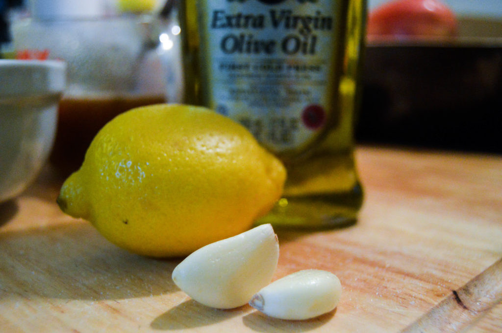 Lemon-garlic-olive oil