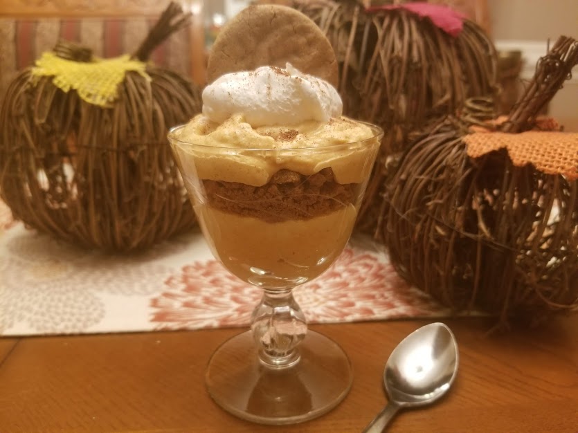 parfait in a crystal cup